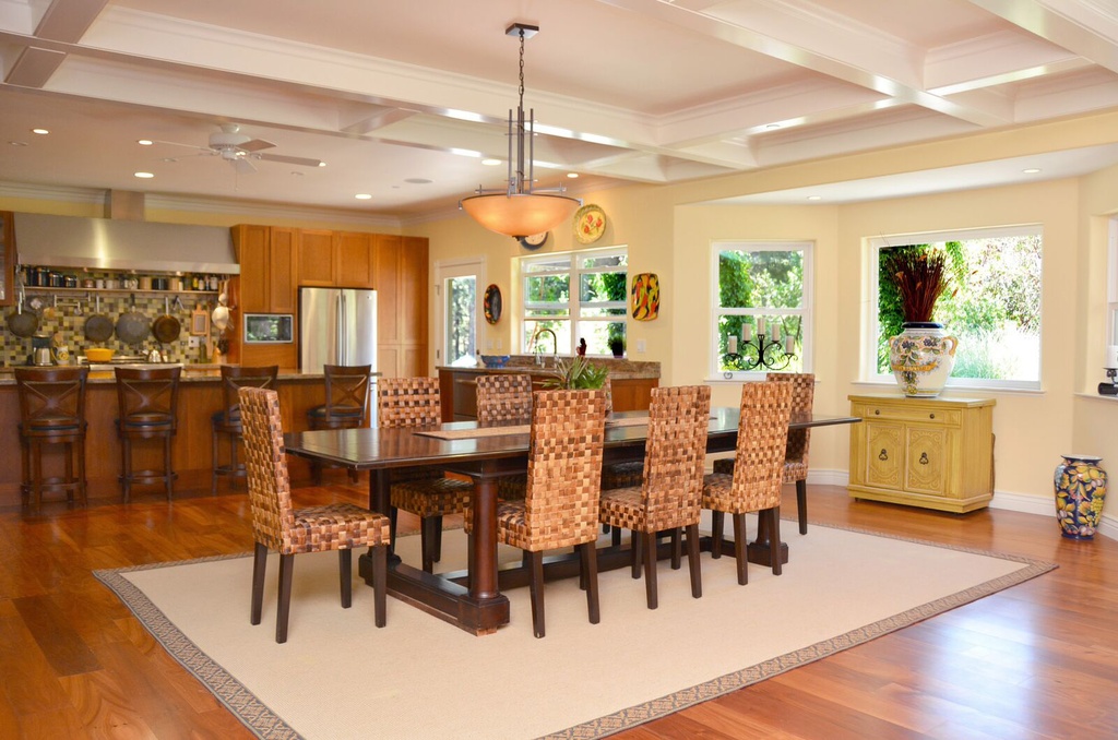 open floor plan of a mendocino home design the living room, dining room and kitchen make up the open floor plan of the mendocino home design from pacific modern homes