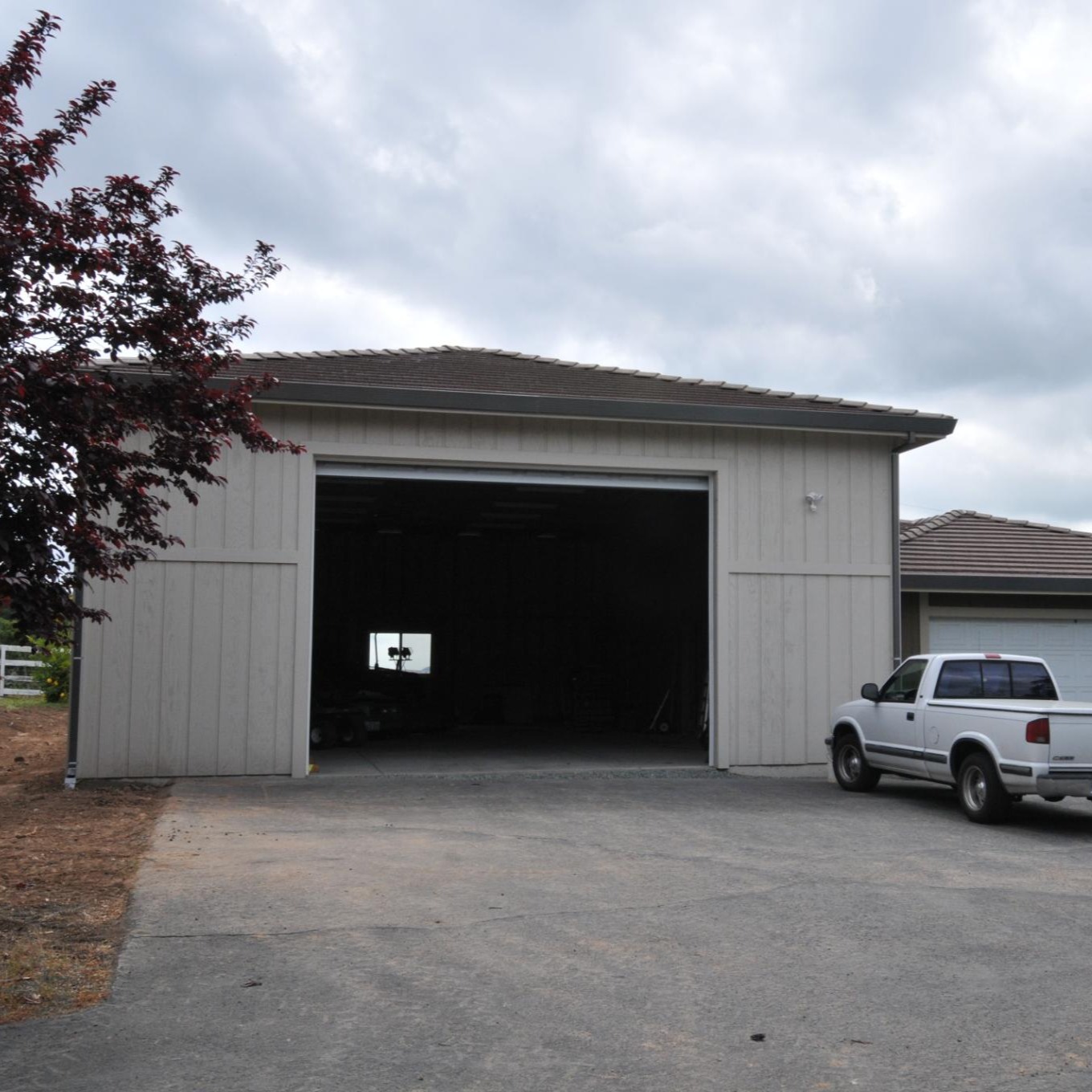 Custom plan drawn by pacific modern homes Custom RV garage drawn and framing package by Pacific Modern Homes