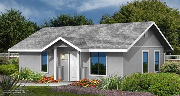 PMHI Sonoma home design stucco is an option for all Pacific Modern home framing packages